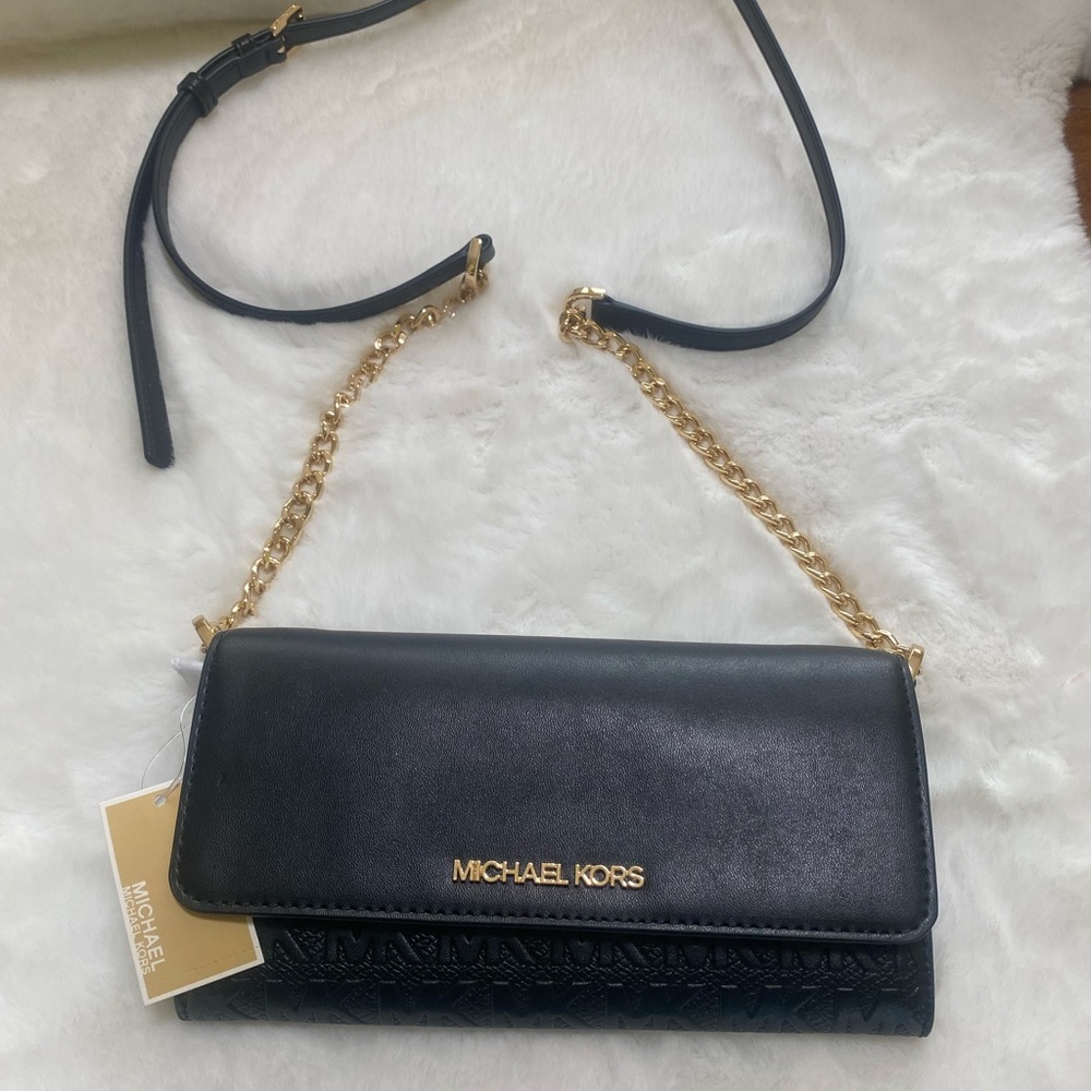 Michael Kors Black Jet set crossbody NWT